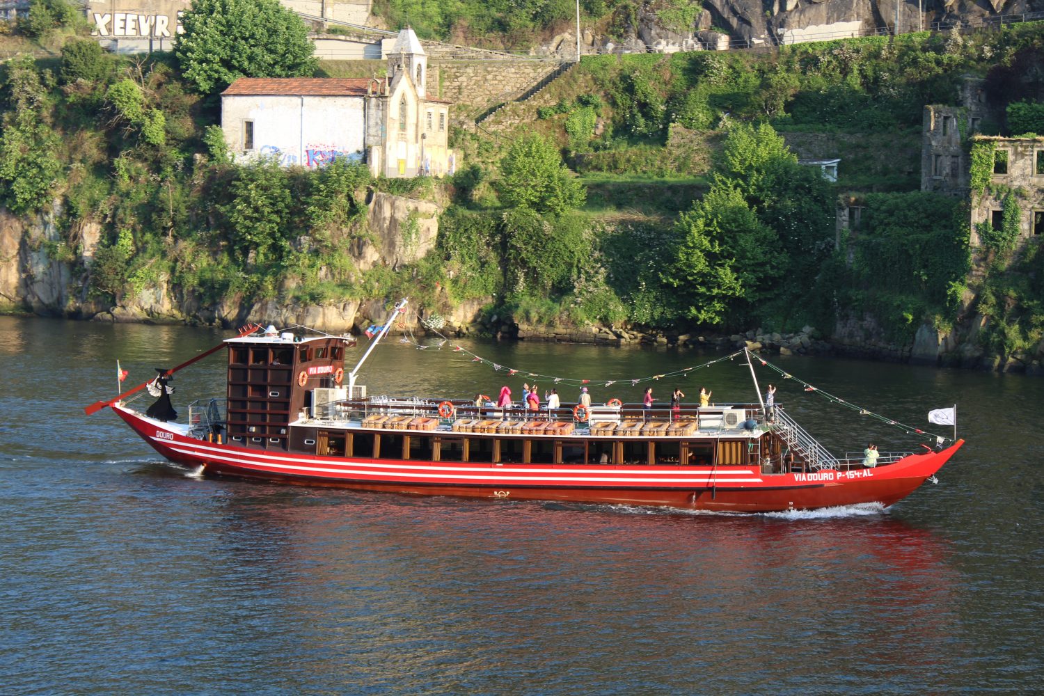 Douro cruise with lunch or dinner on board with view over Vila Nova de Gaia