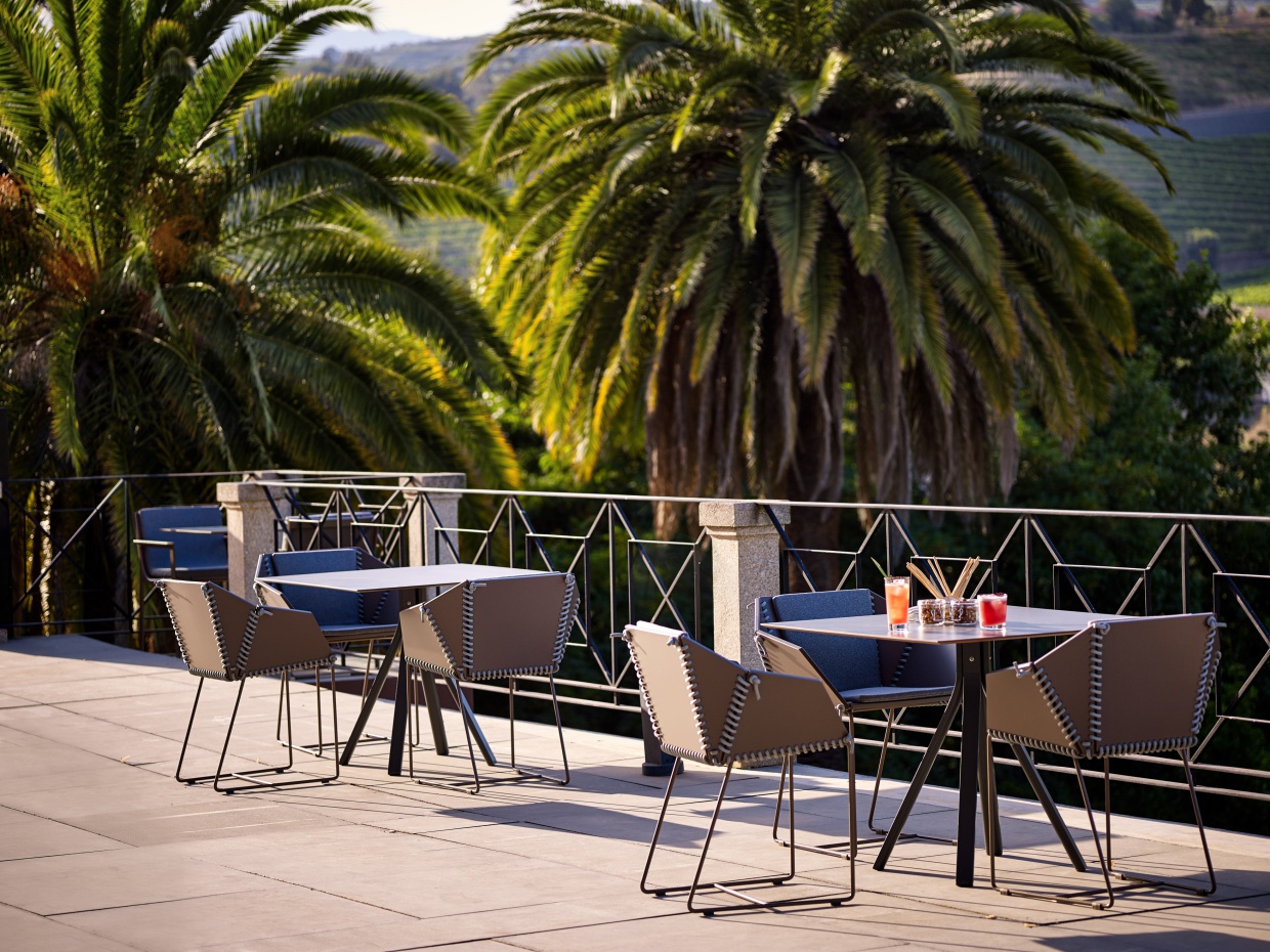 The Bar terrace at the hotel six senses douro